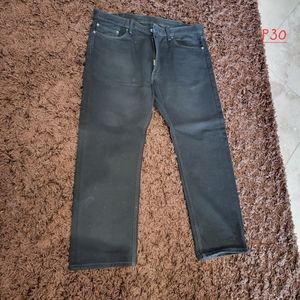 Levi's 505 Men's Jeans Black Zipperfly W40 L30